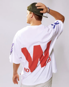 Zack Wickham wearing a No War t-shirt, photographed by Ryan Grant for Queer Kentucky